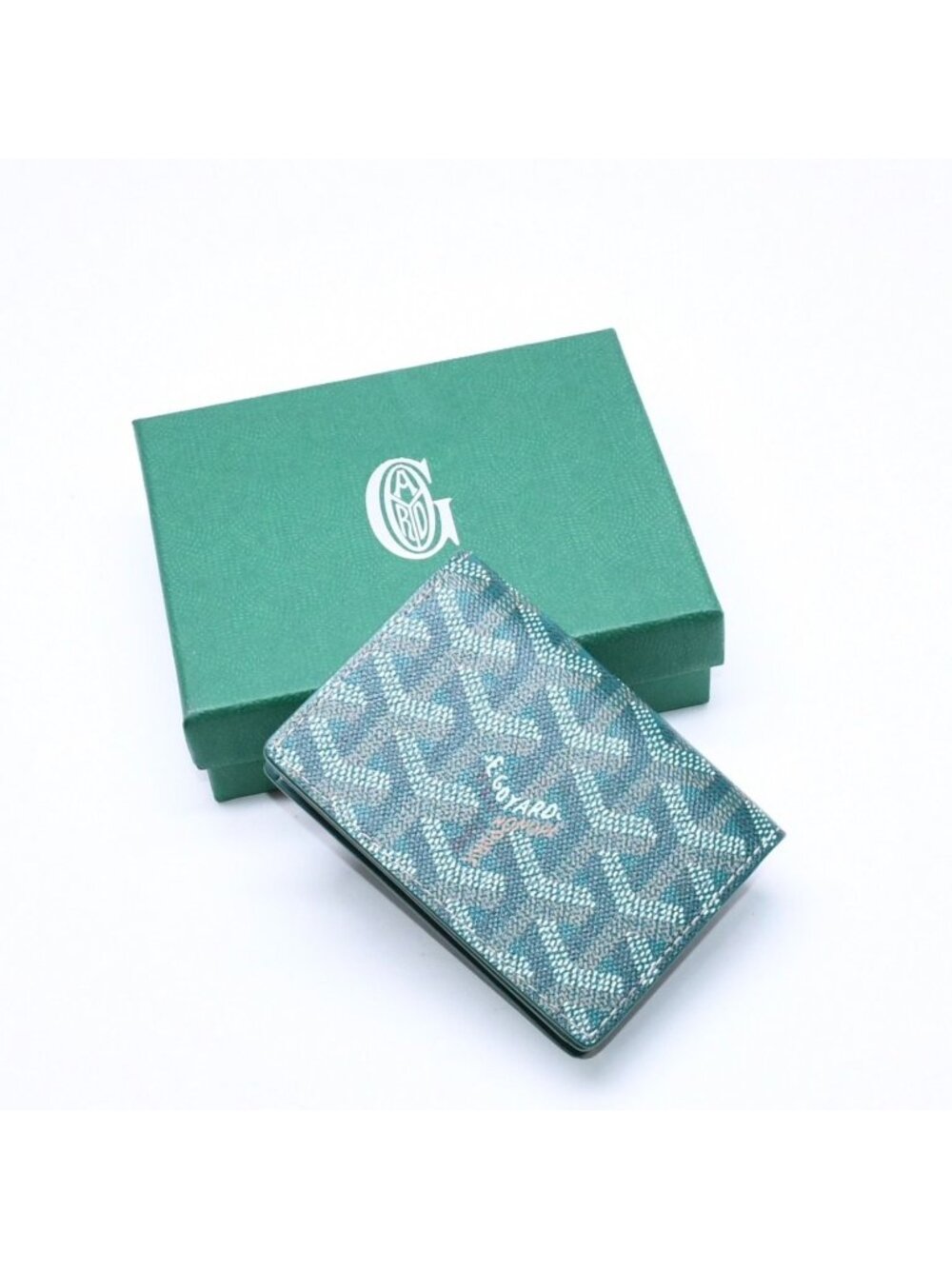 Goyard Malesherbes Card Case Green Vosel Calfskin
